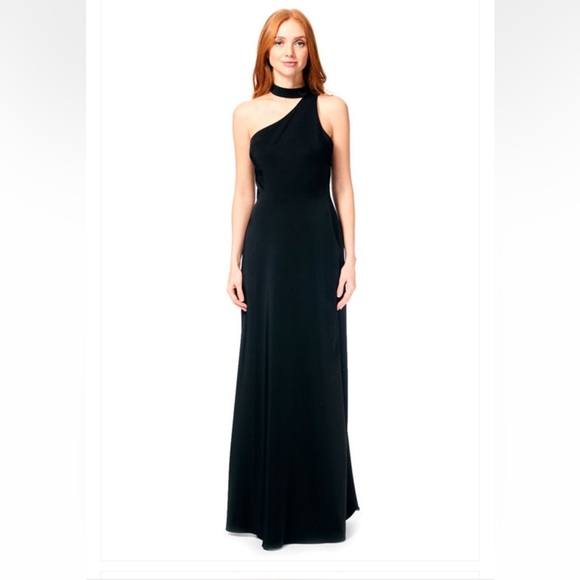 bari jay one shoulder bridesmaid dress Bari Jay 2628 Stretch Charmeuse One-Shoulder Bridesmaid Gown